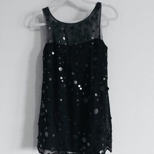Nanette Lepore silk, sequined cocktail dress